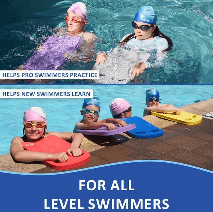 Swimming Kickboard for Adults & Kids – Lightweight EVA Foam Swim Board for Kicking Drills & Stroke Training | Phthalate-Free, Durable & One Size Fits All | 7 Colors Available
