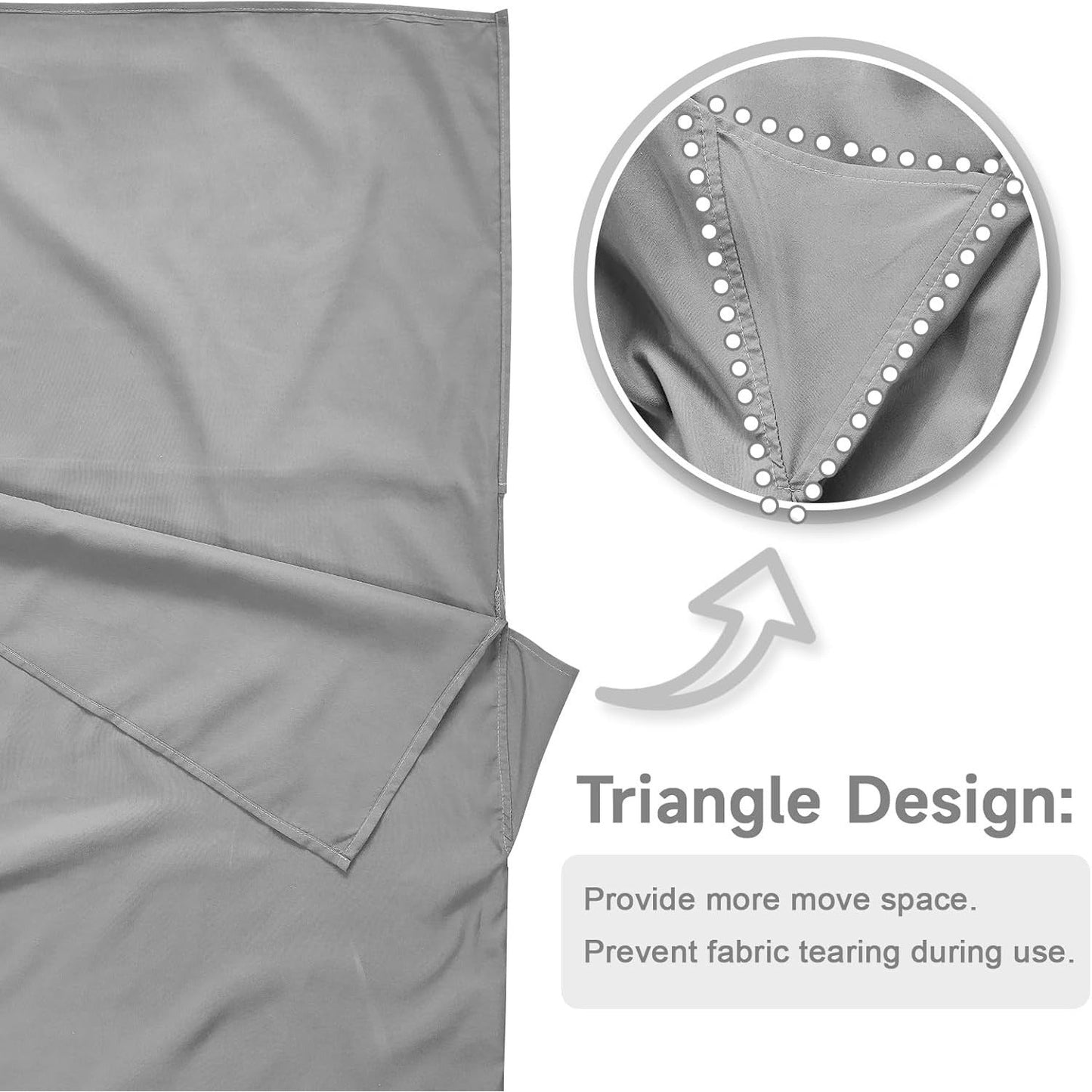 Sleeping Bag Liner for Adults – Two-Way Zipper Sleep Sack with Foot Exposure, Lightweight Portable Travel Sheet for Camping, Hiking, Hotel & Hostel Use, Single Size, Machine Washable