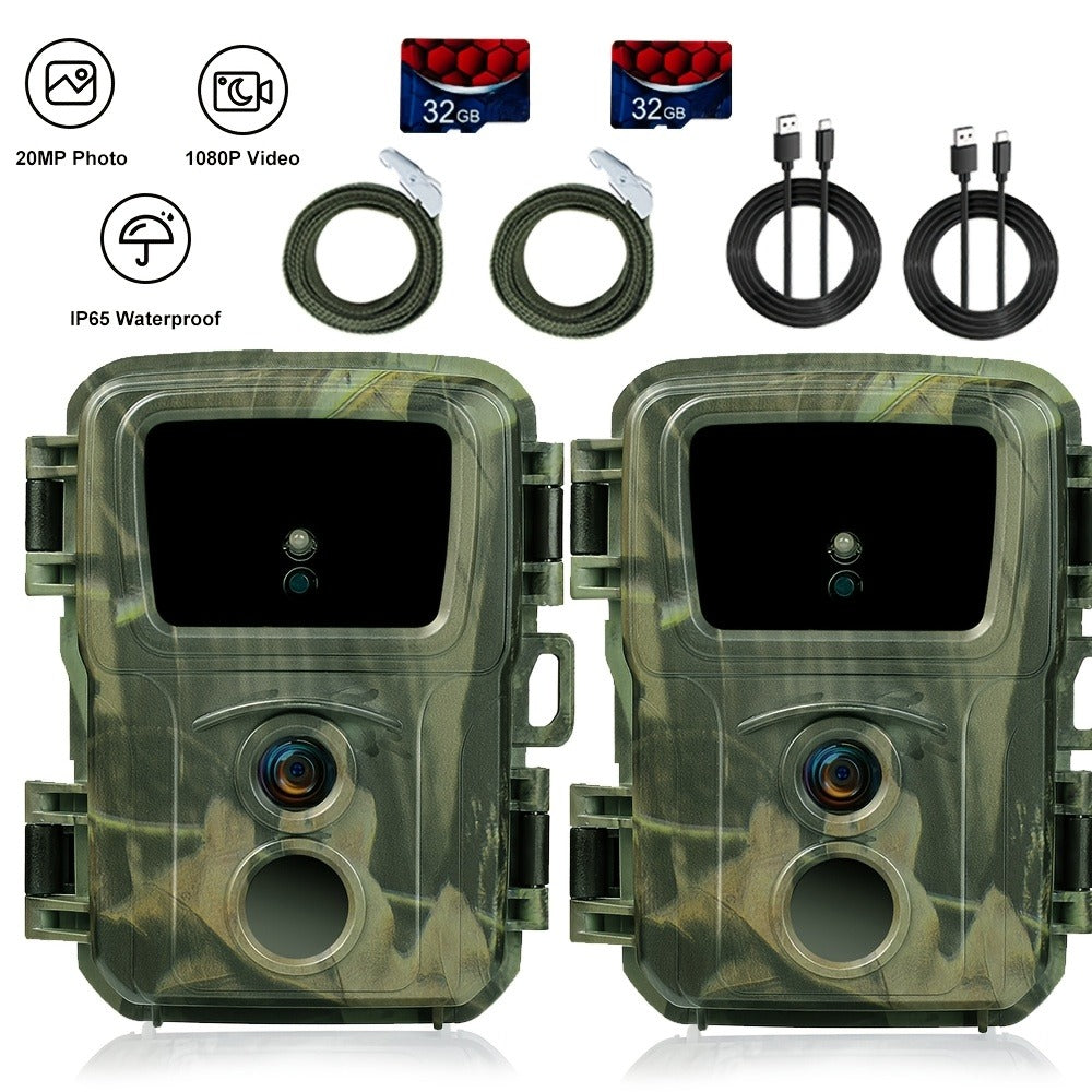 Trail Camera 48MP 4K Night Vision 0.2s Trigger 120 Degree Solar