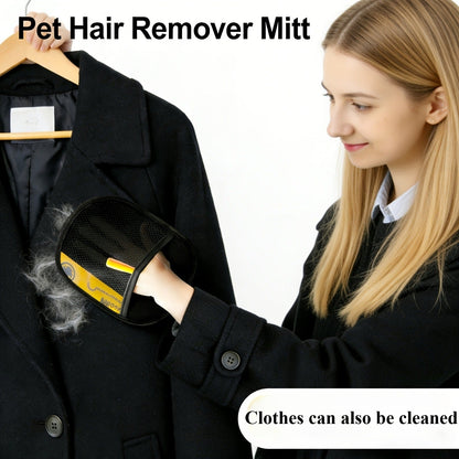 Pet Hair Removal Gloves 4-Pack – Static Elimination Technology, Reusable Lint Remover for Sofa, Bedding, Clothing, Blankets, Cat & Dog Beds, Plush Toys, Hard-to-Reach Areas