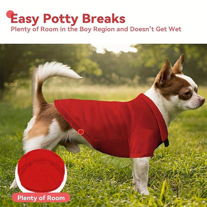 Dog Polo Shirt 6-Pack Collared T-Shirt Breathable Pullover – 100% Polyester All-Season Pet Outfit for Small Medium Dogs & Cats, Boy & Girl Puppy Kitten Apparel, Sizes XS to XL