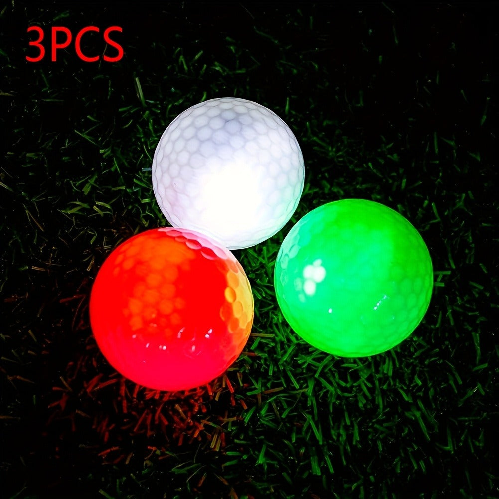 LED Golf Balls Glow in the Dark – 6 Pack Multi-Color Light Up Golf Balls for Night Play, Impact Activated, 40Hr Battery, Fun Gift for Men Women Beginners