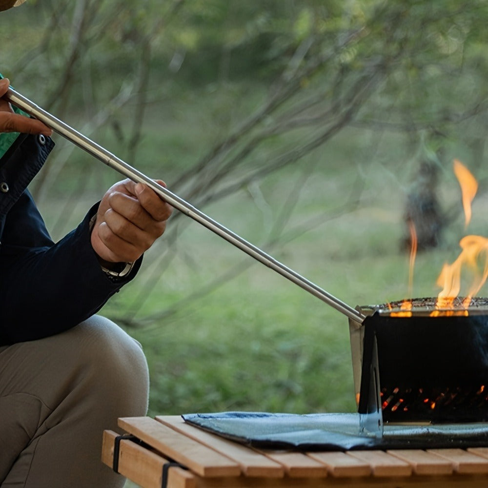 Magnesium Fire Starter Rod Set with Scraper & Steel Bellows, Waterproof Flint Striker Kit for Camping Hiking Survival — Reusable Ferro Rod with Sheath, 3 Styles