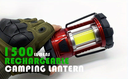 1500 Lumen Camping Lantern with Phone Charger – 2 Pack