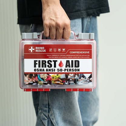 266 Piece First Aid Kit All-Purpose – Home, Office, Car, Travel & Camping Emergency Supplies, FSA HSA Eligible, Comprehensive Trauma Kit for School, Outdoor & Workplace Safety