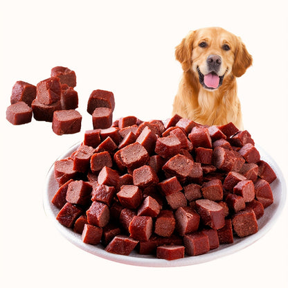 Beef Tendon Dog Chews – Natural Beef Strips Cubes & Diced Beef with Egg Yolk, High Protein Long-Lasting Dental Chews & Training Treats for Puppy Adult Dogs, Healthy Beef Jerky 150g Variety