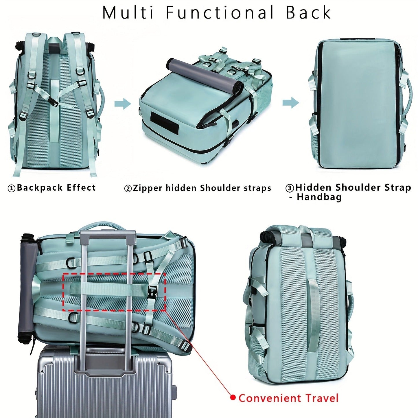Large Capacity Laptop Backpack with Shoe Compartment & USB Charging Port – Waterproof Soft Shell Daypack for Men & Women, Multi-Functional Travel Rucksack for Business, College & Daily Commute, Multiple Colors Available