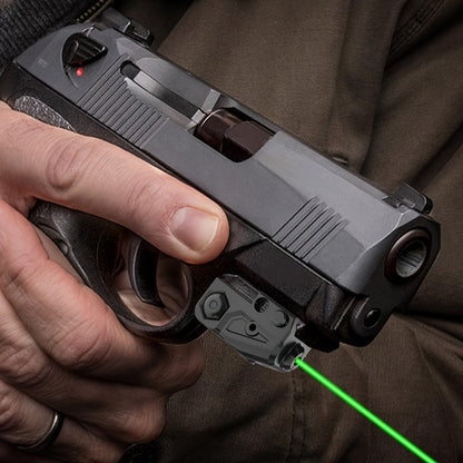 Green Laser Sight USB-C Rechargeable - Picatinny Rail Dot Sight with Vibration-Resistant Lock, 532nm Class IIIA, for Hunting, Competition & Tactical Use
