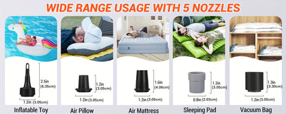 Portable Electric Air Pump 3200mAh – Inflate & Deflate Fast
