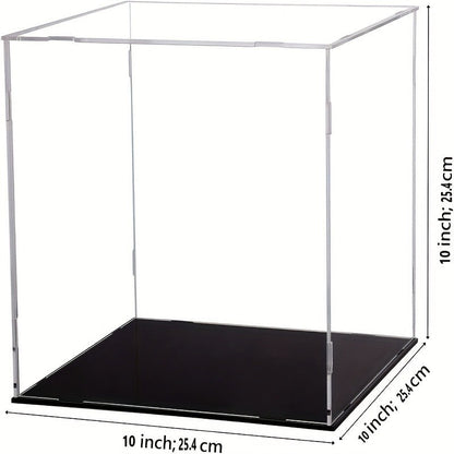 Acrylic Football Display Case Clear Crystal Box with Removable Football Stand Detachable Easy Assembly Memory Storage Display Box for Full Size Football Collectors Gift for Football Fans Athletes