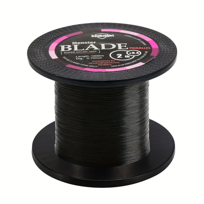 Monofilament Fishing Line 1000M / 1093Yds – Nylon Mono Line for Freshwater & Saltwater, 2-35LB, Black & White