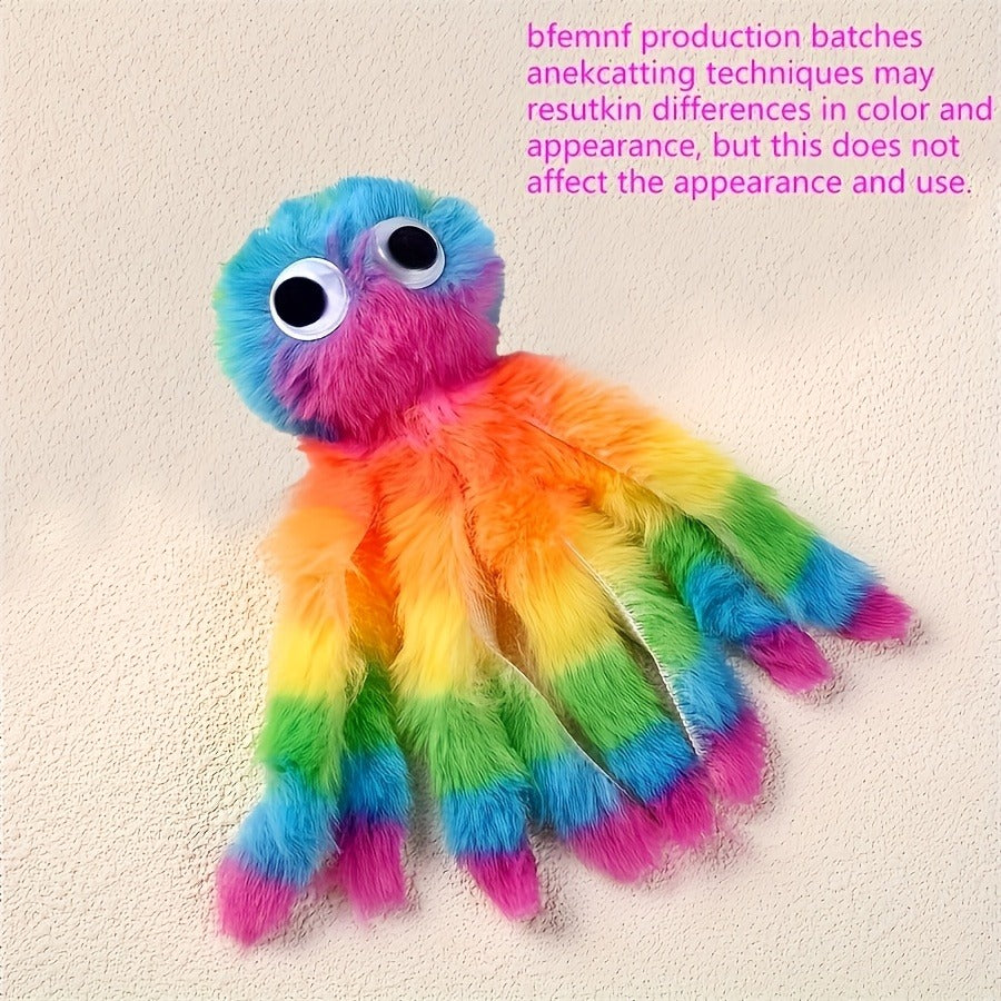 Cat Kick Toy Octopus 5-Pack - Cute Stuffed Chew & Kick Plush Toy for Indoor Cats, Teaser Wand Replacement Heads, Colorful Catnip-Style Interactive Cat Toy Set for Biting & Bunny Kicking
