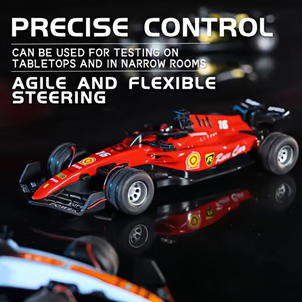 Mini RC Racing Car 1:64 Scale 2.4G Alloy Die-Cast 4WD Drift Toy Car with Lights & Adjustable Speed – Indoor Outdoor RC Car for Boys | Collection Gift Set | Best Birthday Christmas Party Toy