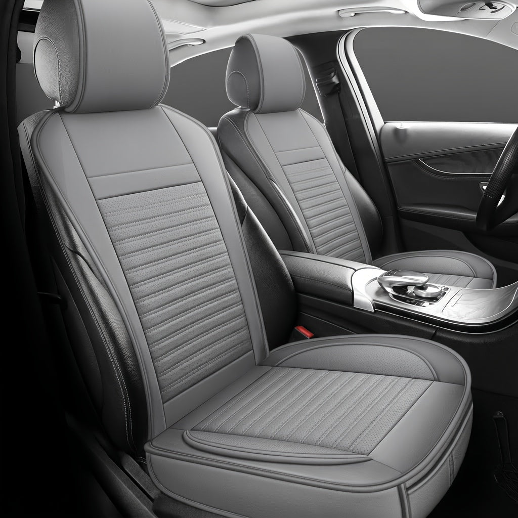 Front Seat Covers for Cars, Universal Fit Bucket Seat Protector Set, Full Surround High-Back Design, Anti-Slip Backing, Easy to Install, Fits Most Cars, SUVs & Trucks