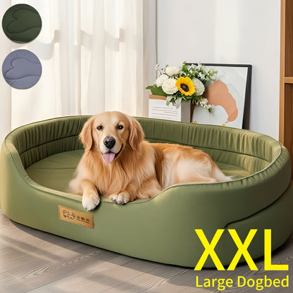 Orthopedic Dog Bed for Large Dogs - Plush Sherpa Removable Washable Cover, Memory Foam Support Pet Sofa Mat for All Seasons, Anti-Slip Bottom Kennel Crate Pad for Medium and Large Breed Dogs, 3 Sizes
