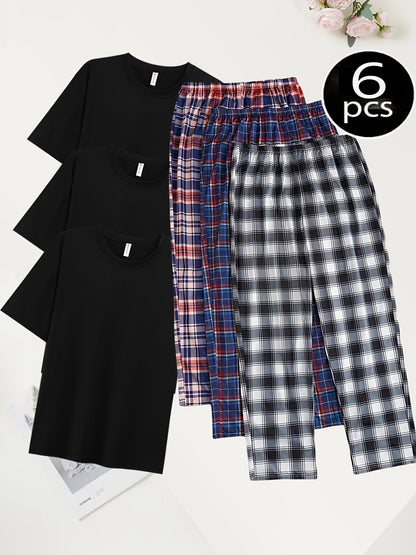 Men's Pajama Pants - Plaid Style 664485