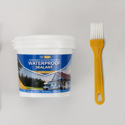 [Waterproof RV Sealant] Transparent Waterproof Sealant for RV, Transparent Waterproof, Leak Repair Glue for RV, Roof, Heavy Duty Sealant for Pipes, Clear Crack Filler, Water-base Glue, DIY Gutter Repair Kit, Multi-surface Adhesive, Emergency Leak Fix, Fas