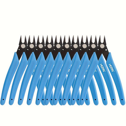 5/10pcs 5-Inch Wire Cutters Set Of 10 - Precision Flush Cutter Pliers, Durable Steel, Rust-Resistant, Micro Side Cutting Nippers For Electronics, Zip Ties, Crafts, Model Kits