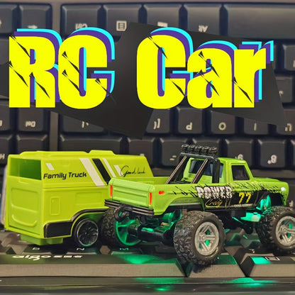 RC Off-Road Car with Alloy Body & Shock-Absorbing Chassis – Remote Control Car for Boys Indoor Outdoor Racing Metal Frame – Christmas Birthday Gift for Kids Teens