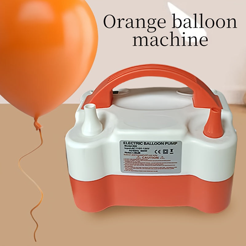 Electric Balloon Pump Double Nozzle 600W – Portable Fast Balloon Blower Inflator for Party Decoration, Birthday, Wedding & Events, 110V-120V, Multiple Colors with Optional Balloon Kit (Green, Rose Red, Pink, Blue, Orange)