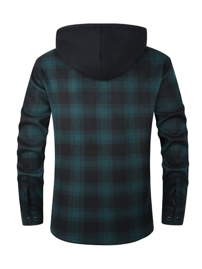 Men's Versatile Plaid Pullover Coat