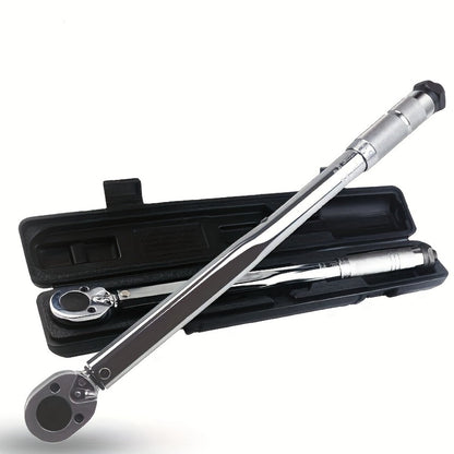 Torque Wrench Adjustable Drive 3/8" & 1/2" - Preset Click Torque Wrench for Automotive, Bike & Bicycle Maintenance, Ratchet Wrench with Dual Scale, Accurate & Durable, Gift for Husband & Car Enthusiasts