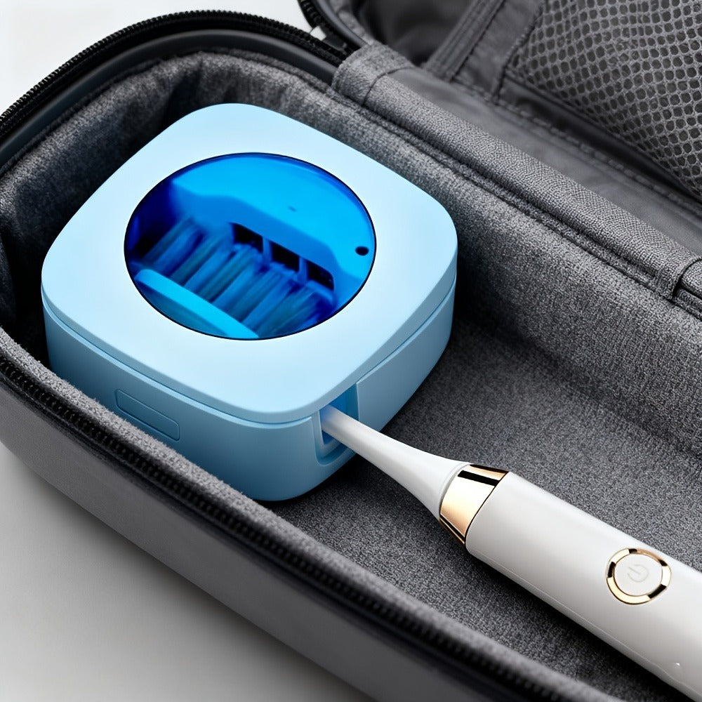 Toothbrush Case USB Rechargeable – 200mAh Battery Compact Portable Toothbrush Protective Cover for Travel, Perfect Gift for Family & Friends on Christmas, Mother's Day & Father's Day, 4 Colors