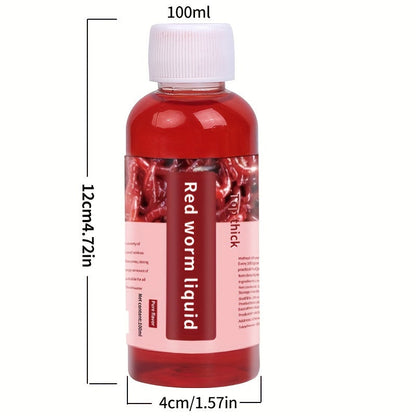 Liquid Fish Bait Red Worm Attractant – Powerful Fishing Bait Enhancer for Trout, Carp, Bass, Cod | 100ml Concentrated Fish Attractant Scent Lure