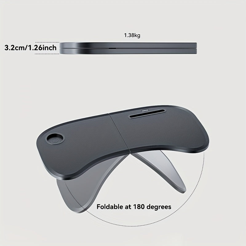 Foldable Car Laptop Desk, Lightweight Portable Tray-Style Multi-Functional Stand, Foldable Dining Table, Car Laptop Work Surface