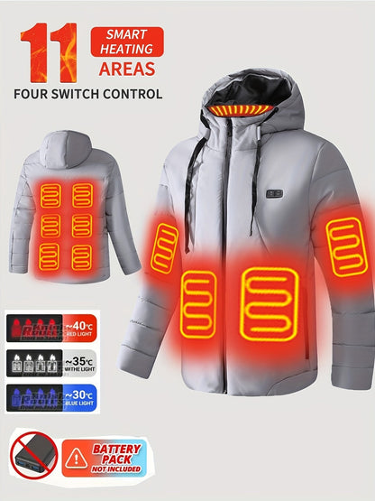 Men's Heated Button-Front Jacket
