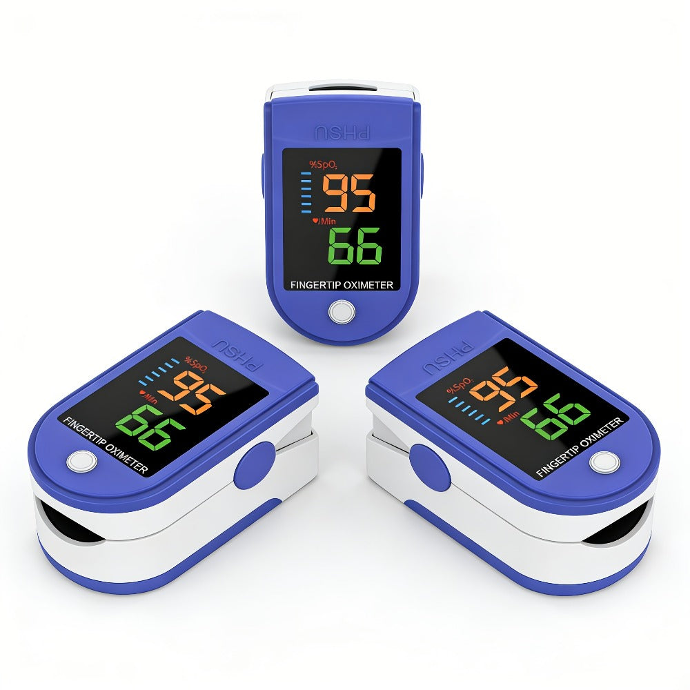 Finger Pulse Oximeter with Large Display, Athletic & Aviation Grade Blood Oxygen Saturation Monitor, Accurate SpO2 & Heart Rate Meter for Sports Fitness Home Health Monitoring – Available in Sets
