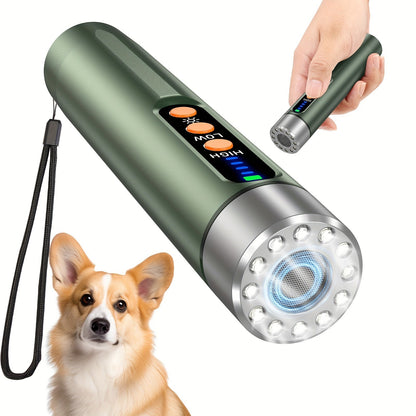 Ultrasonic Dog Bark Deterrent & Training Device with Flashlight – Stop Barking, Repel & Train Dogs Safely at Any Distance