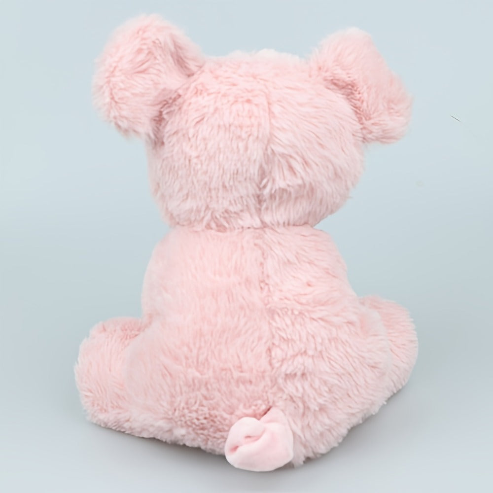 Pink Pig Plush Toy Stuffed Animal with Big Eyes – Soft Cute Doll for Baby, Toddler & Kids, Couch Throw Pillow, Birthday Gift for Girls & Nursery Decor