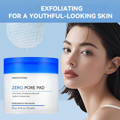 Exfoliating Face Cleansing Pads Pore Minimizing Blackhead Whitehead Remover Deep Cleansing Hydrating Alcohol Free Fragrance Free for Women Men Sensitive Oily Acne Skin 170g
