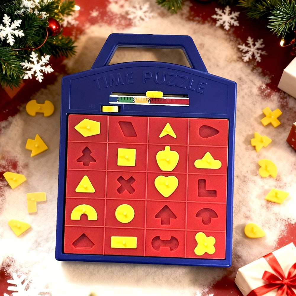 Shape Puzzle Pop-Up Board Game for Kids – Interactive Timer Matching Game with 3 Difficulty Levels, Hand-Eye Coordination STEM Toy, Educational Birthday Gift for Boys & Girls Ages 3+