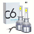 2pcs Headlight H4 H1 H3 Car Lamp H7 H11 9004 9005 9006 9007 Car Led Headlamp Pair, Without Battery