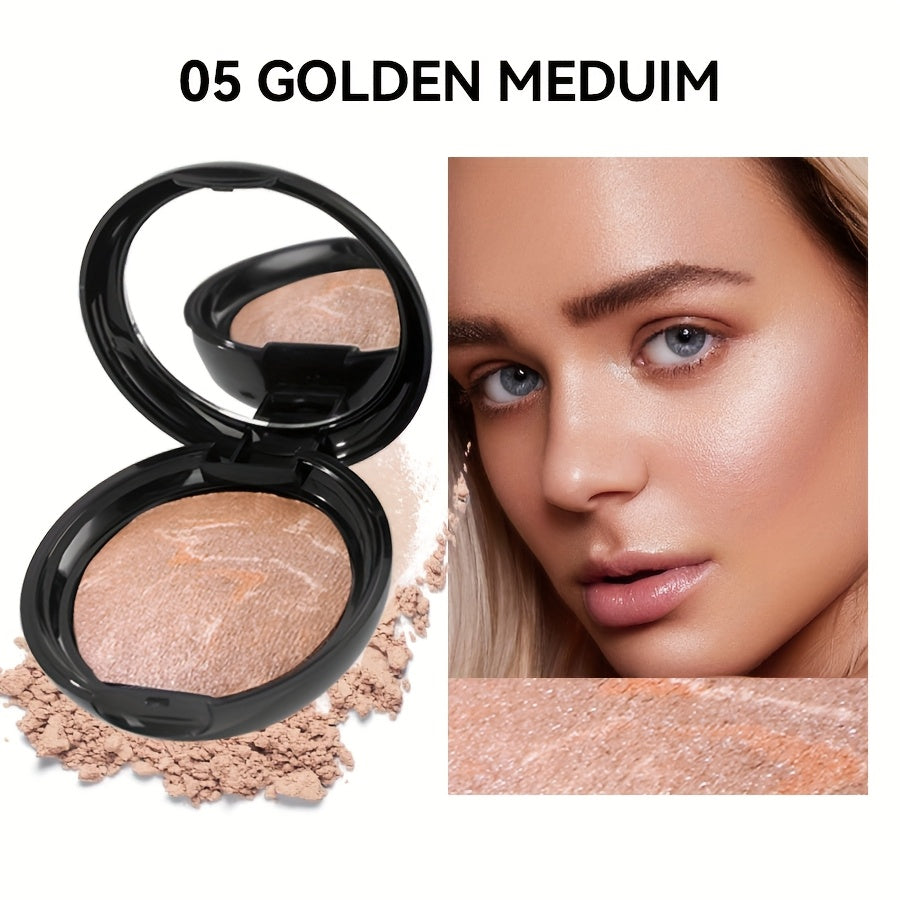Full Coverage Bake Foundation 24H Wear – Light Breathable Semi-Matte Finish, Natural Defect Cover for All Skin Tones, 6 Shades Rose Ivory Sand