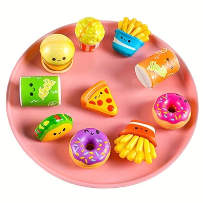 Squishy Toys 20 Pack Slow Rise – Individually Wrapped Foam Squishies 1.5–2.25" Fast Food Fidget Toys for Kids, Party Favors, Goodie Bag Fillers, Classroom Prizes & Birthday Gifts