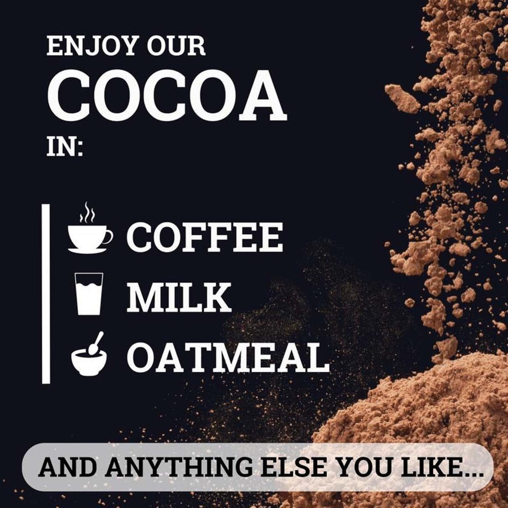 High Flavanol Cocoa Powder 1200mg Per Serving – Cocoa Flavanols & Epicatechin – Unsweetened Dark Chocolate Cacao Powder for Baking, Coffee, Smoothies & Instant Drinks – Rich Intensely Flavored