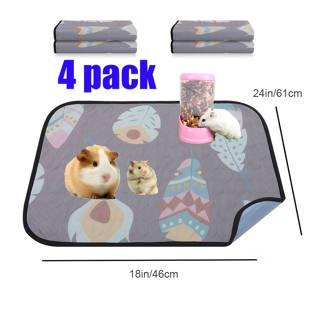 Washable Pee Pads for Dogs – Ultra-Absorbent Reusable Puppy Training Pads, Leak-Proof & Non-Slip Whelping Pads for Playpen, Crate & Housebreaking | Multiple Sizes, Gray