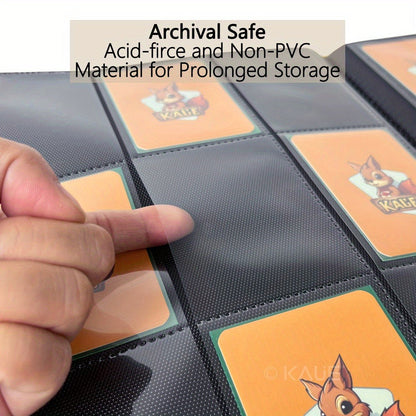 Pokemon Card Binder 360 Pocket 9-Pocket Side Loading – Durable PP Trading Card Album for MTG YuGiOh Sports Cards TCG, Double-Sided Pages, 7 Colors Green White Red Black Purple Blue Yellow