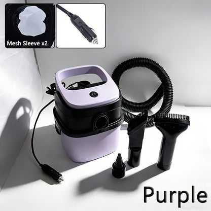 12V Car Vacuum Cleaner Wet Dry - Blow & Suction Double Function, Large Capacity 0.4L+ Bucket Style, Cylinder Portable Auto Interior Cleaning Tool, Plugs into Car Outlet, 7 Colors