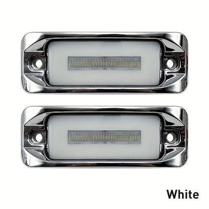 LED Car Side Marker Lights – Strobe Warning Flashing Signal Light for Truck Car Night Driving Safety, High/Low Brightness, 2pcs (Red/Yellow/Blue/Green/White)