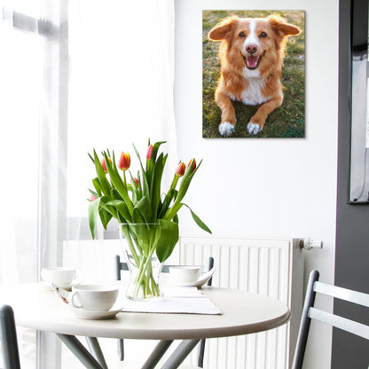 Custom Canvas Print Personalized Pet Family Photo Wall Art Ready to Hang, Custom Photo Canvas Printing for Pets Weddings Birthdays, Framed & Unframed Canvas Options Multiple Sizes 6x8 to 24x16in