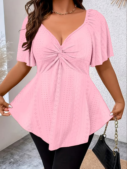 Women's Viridity Polyester V-Neck T-Shirt - product view 16
