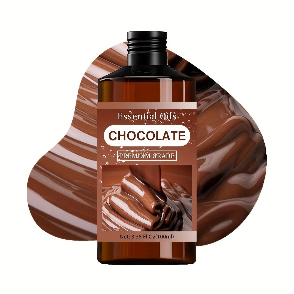Chocolate Essential Oil 100ml Pure Moisturizing Aromatherapy Body Oil - Sweet Indulgent Scent for Skin Care Massage Relaxation Diffuser Bath Ritual - Spa Gift for Women Men All Skin Types 3.38 fl oz