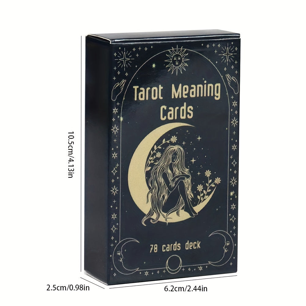 Oracle Cards Tarot Deck – Original Meaning Card Game for Divination Parties & Casual Play, Exquisite Design Desktop Card Game, Gift for Valentine's Day Birthday Christmas Party