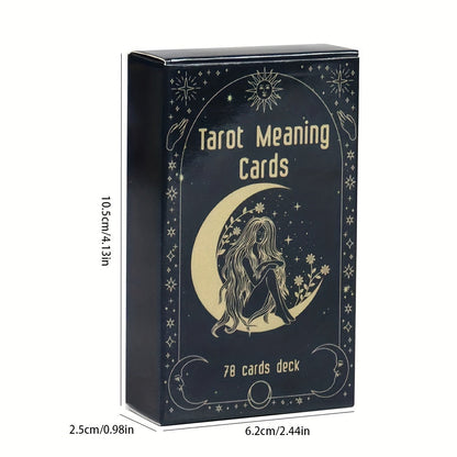 Oracle Cards Tarot Deck – Original Meaning Card Game for Divination Parties & Casual Play, Exquisite Design Desktop Card Game, Gift for Valentine's Day Birthday Christmas Party