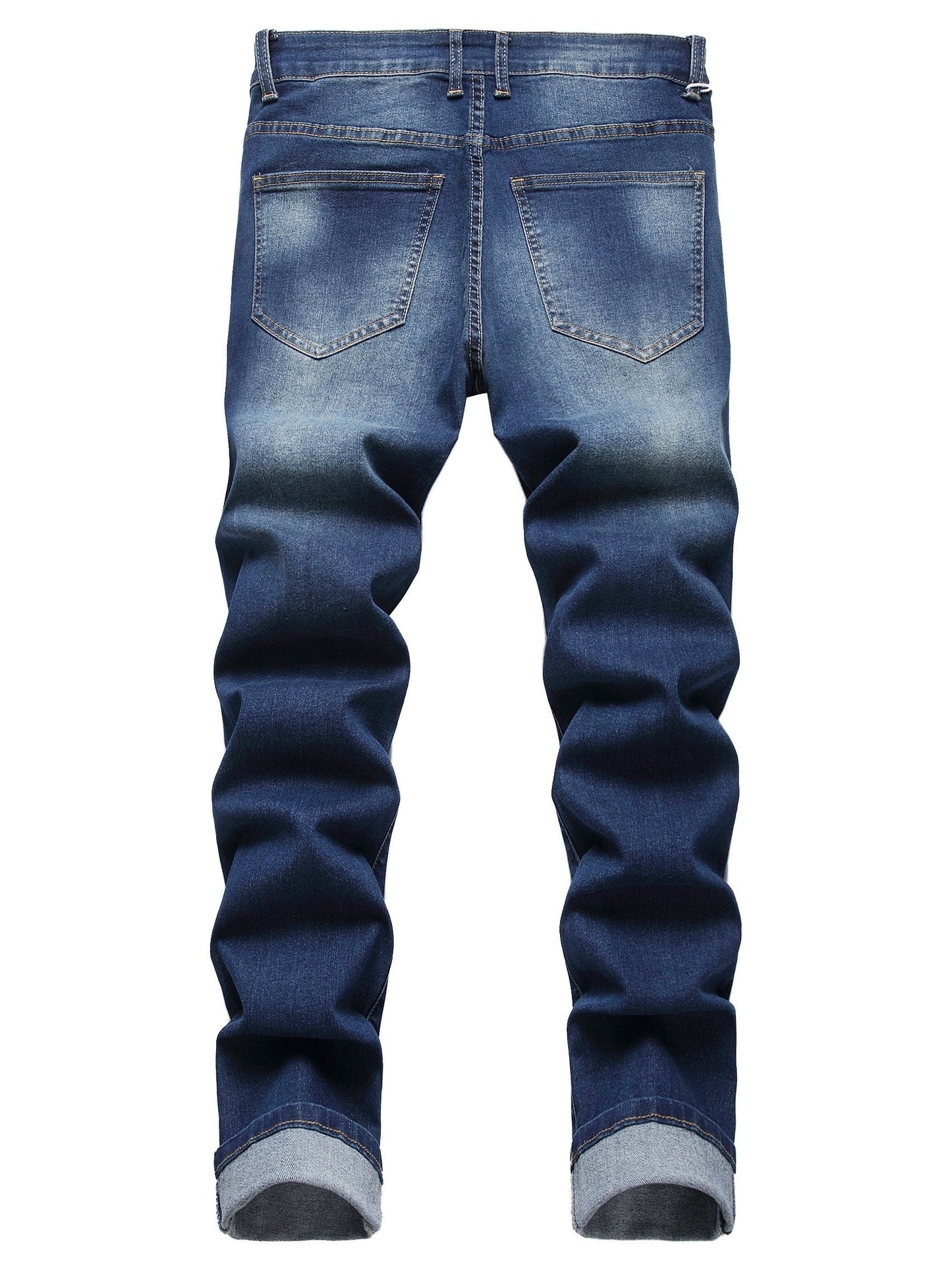 Men's Slim Fit Jeans - Classic Wash Distressed Weekend