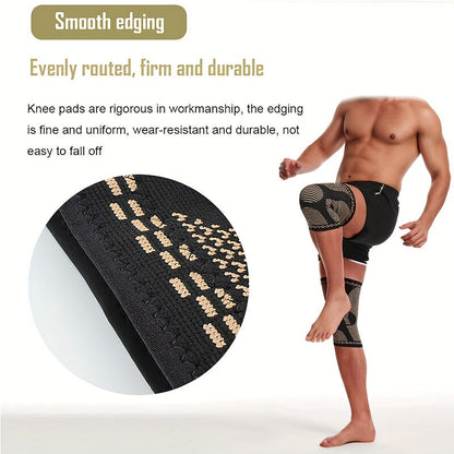 Knee Brace with Patella Gel Pad & Side Stabilizers – Open Patella Support for Running, Cycling, Tennis, Volleyball & Outdoor Sports | Men & Women
